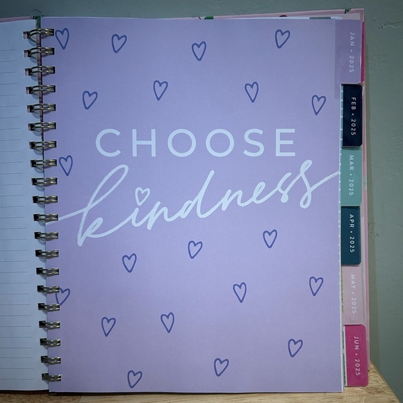 NEW Pink Cherry Blossom 2025, 12 Month, Monthly & Weekly Planner By Eccolo. - Picture 6 of 13